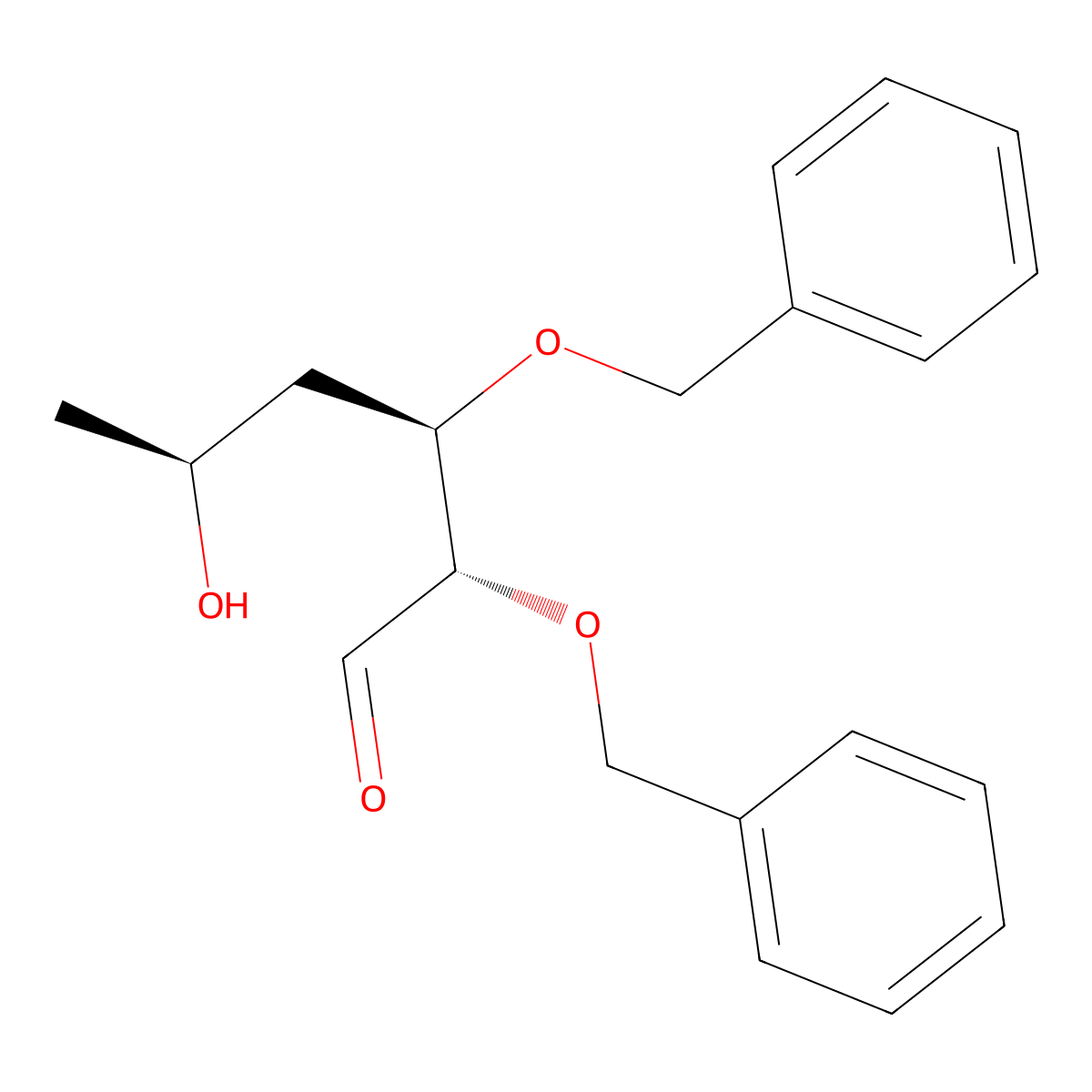 L-xylo-Hexose, 4,6-dideoxy-2,3-bis-O-(phenylmethyl)- molecular structure, CAS 191036-43-8
