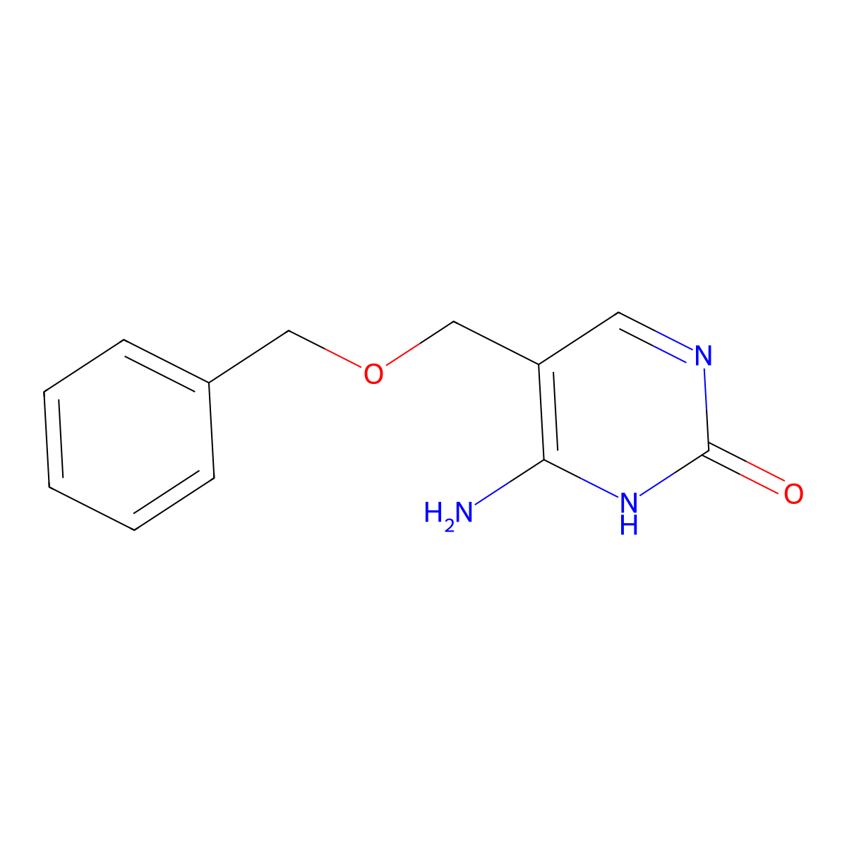 4-amino-5-((benzyloxy)methyl)pyrimidin-2(1H)-one molecular structure, CAS 19108-28-2