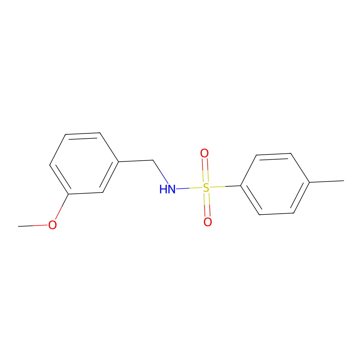 N-(3-methoxybenzyl)-4-methylbenzenesulfonamide molecular structure, CAS 191085-63-9