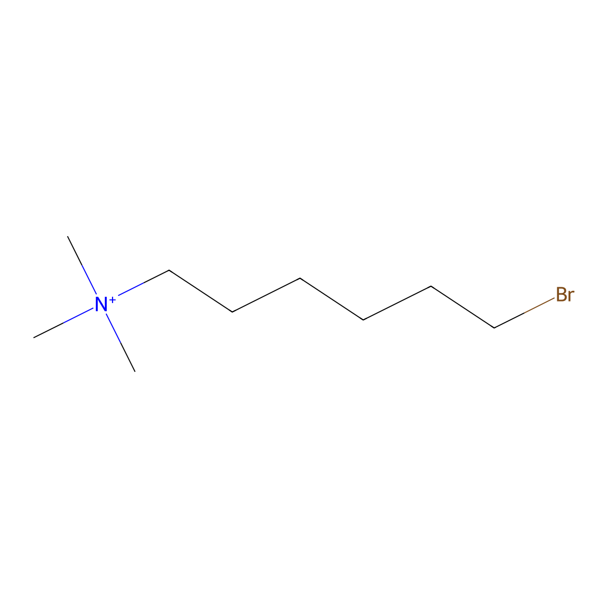 6-Bromohexyltrimethylaminium molecular structure, CAS 191086-27-8
