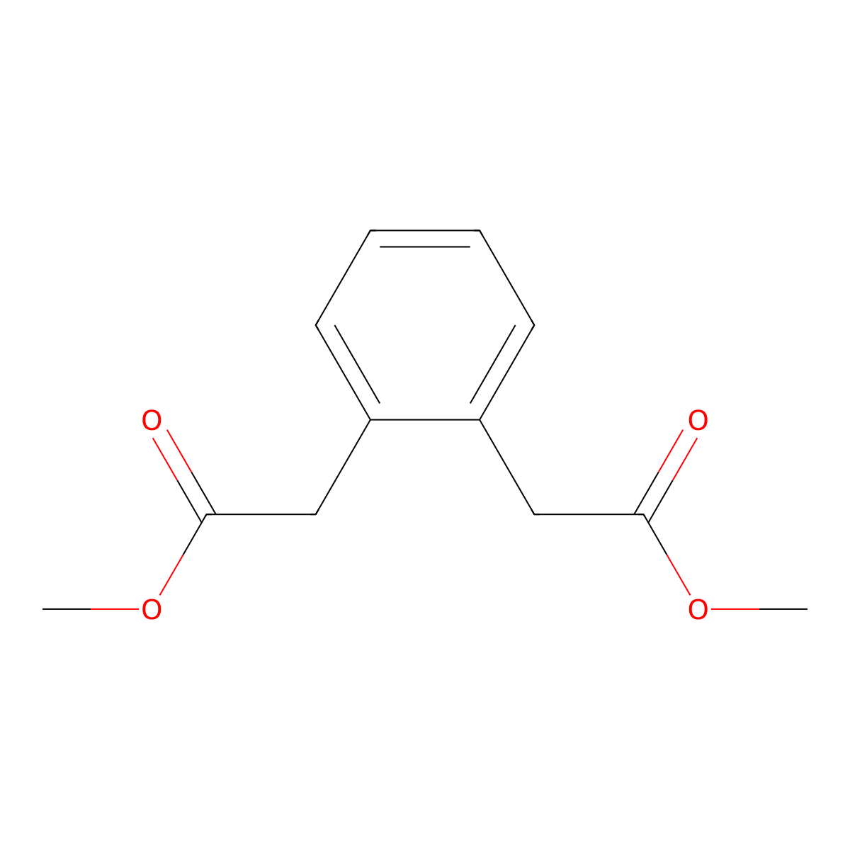 1,2-Benzenediacetic acid, dimethyl ester molecular structure, CAS 19109-69-4