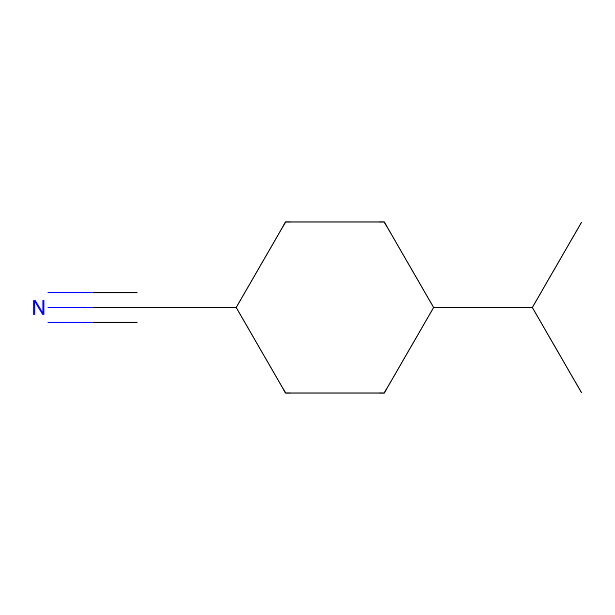 4-(Propan-2-yl)cyclohexane-1-carbonitrile molecular structure, CAS 191092-95-2