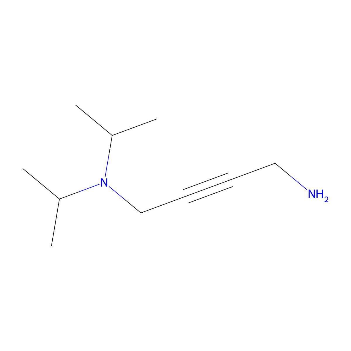 (4-Aminobut-2-yn-1-yl)bis(propan-2-yl)amine molecular structure, CAS 191097-99-1