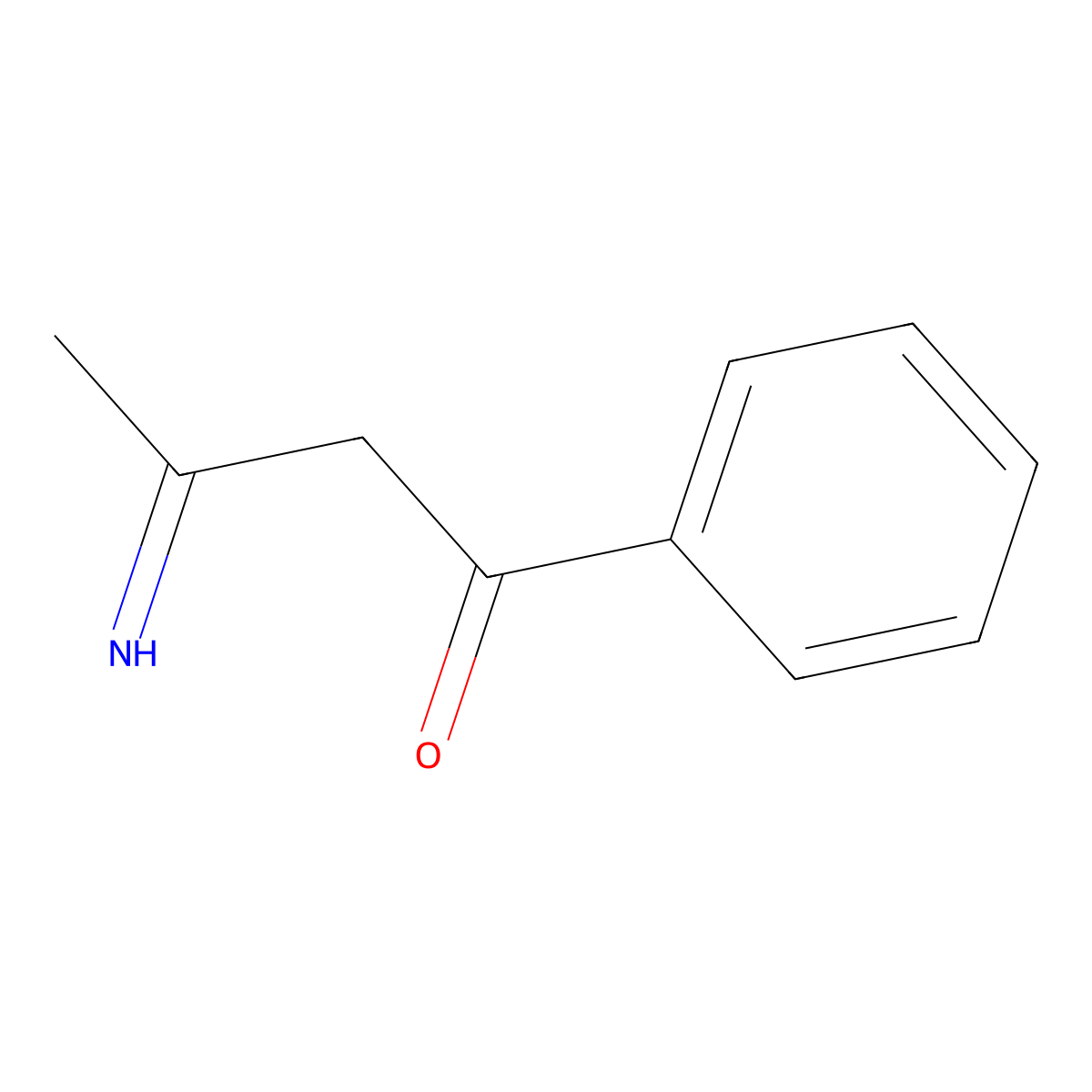 3-Imino-1-phenylbutan-1-one molecular structure, CAS 1911-94-0