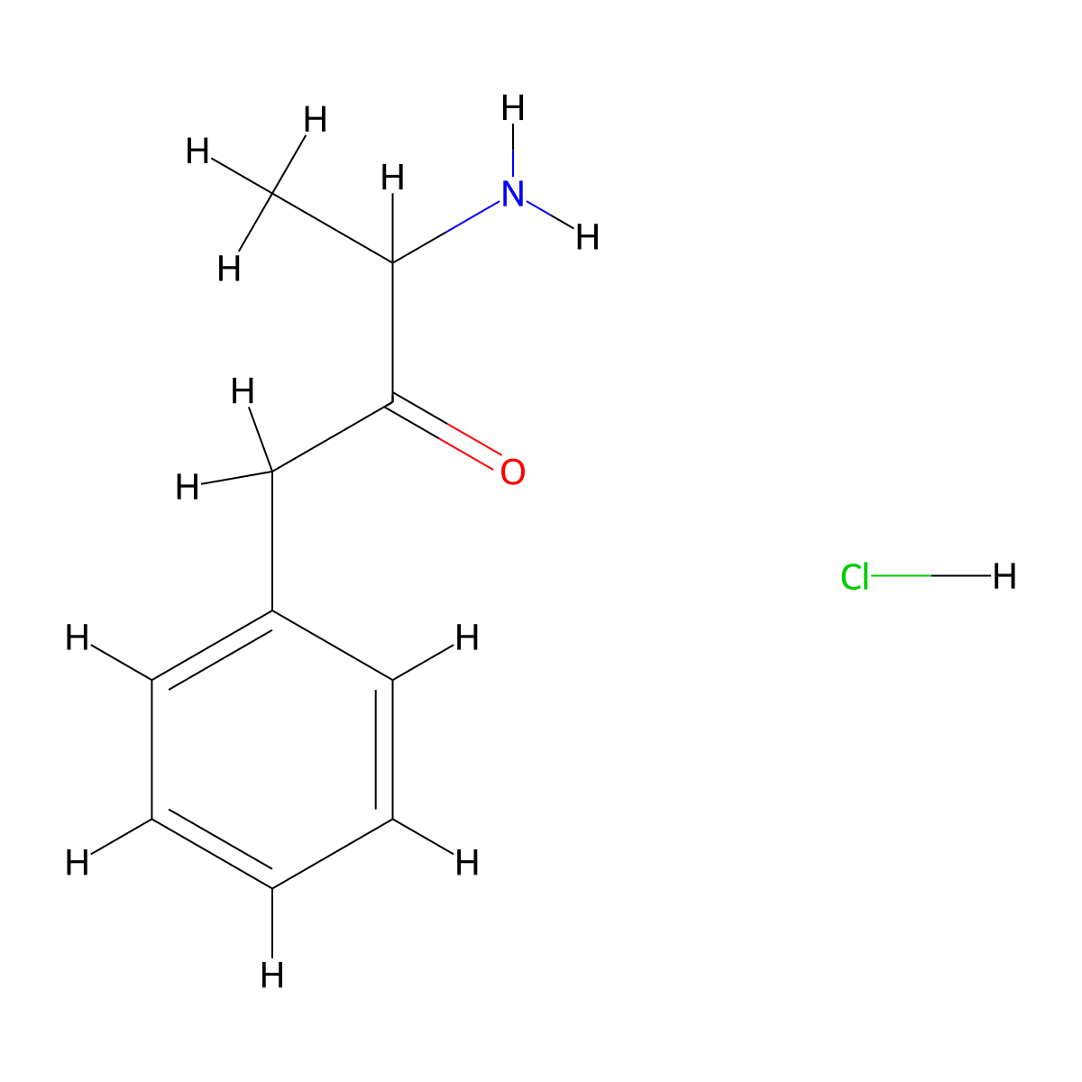 3-Amino-1-phenylbutan-2-one hydrochloride molecular structure, CAS 191104-46-8