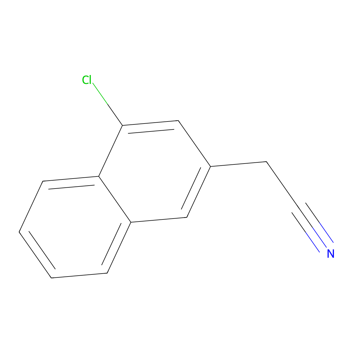 2-(4-Chloronaphthalen-2-yl)acetonitrile molecular structure, CAS 191106-24-8