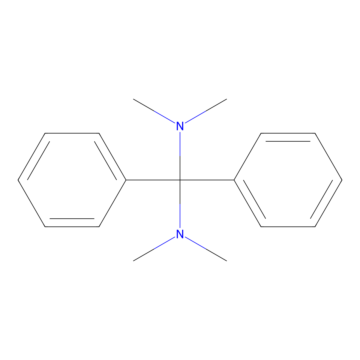 Methanediamine, 1,1-diphenyl-N,N,N',N'-tetramethyl- molecular structure, CAS 19111-89-8