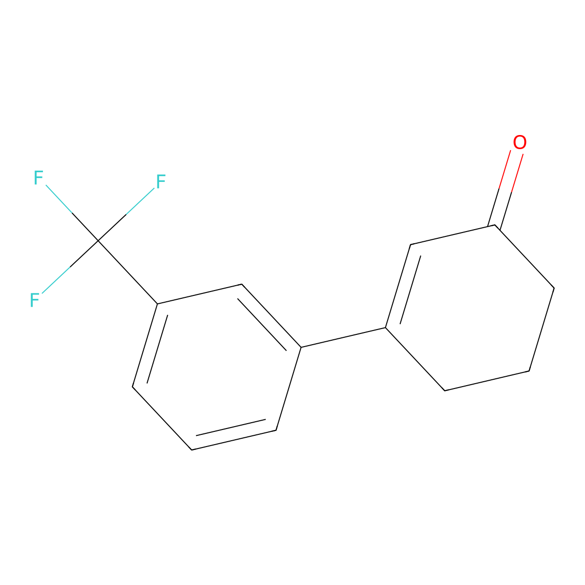 3-[3-(Trifluoromethyl)phenyl]cyclohex-2-en-1-one molecular structure, CAS 191112-25-1