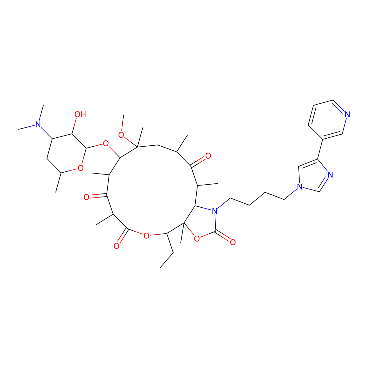 Telithromycin molecular structure, CAS 191114-48-4