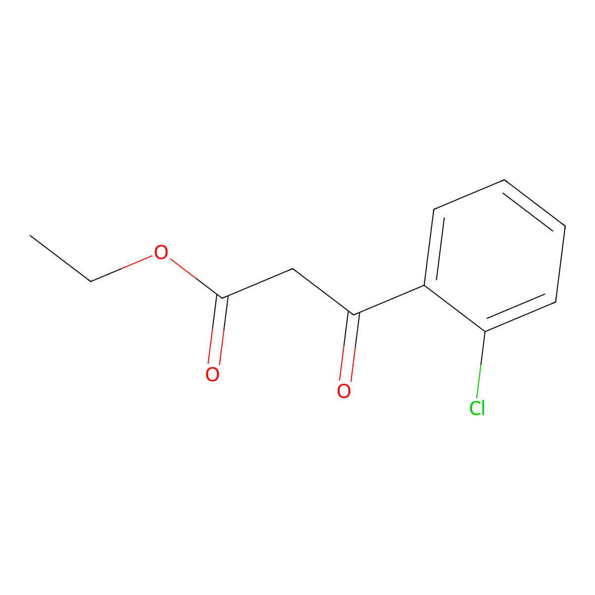 Ethyl (2-chlorobenzoyl)acetate molecular structure, CAS 19112-35-7