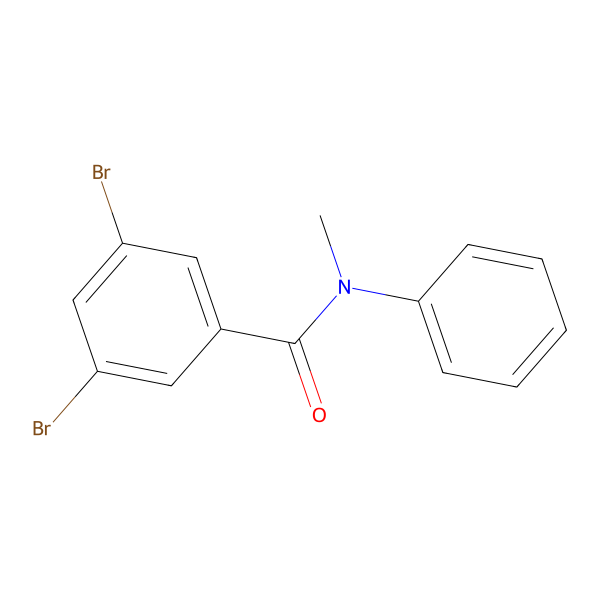 3,5-Dibromo-N-methyl-N-phenylbenzamide molecular structure, CAS 1911338-30-1