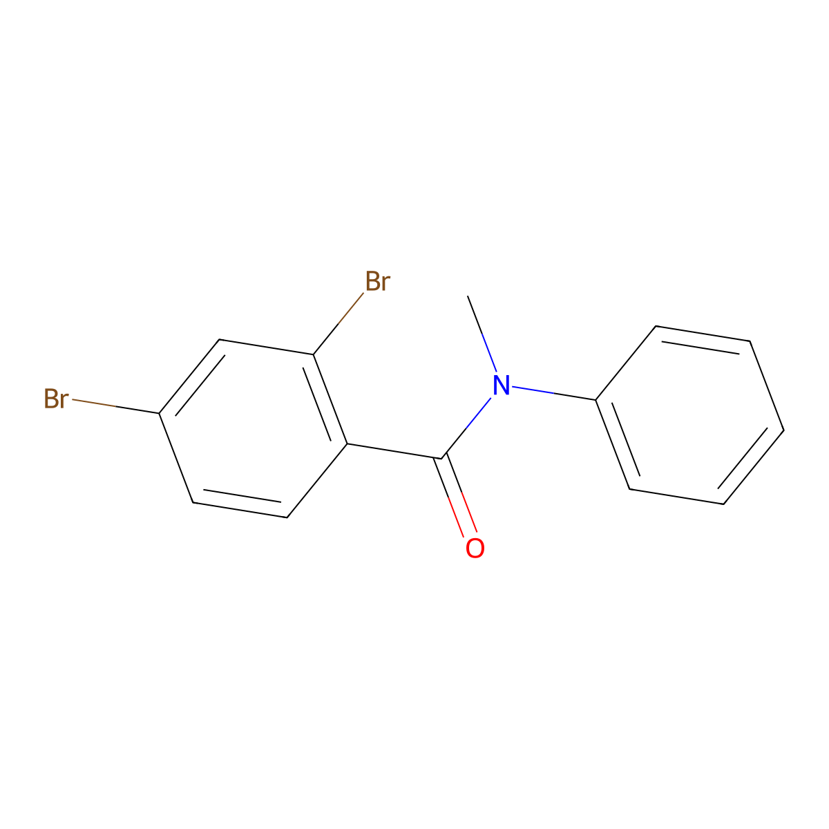 2,4-Dibromo-N-methyl-N-phenylbenzamide molecular structure, CAS 1911550-48-5