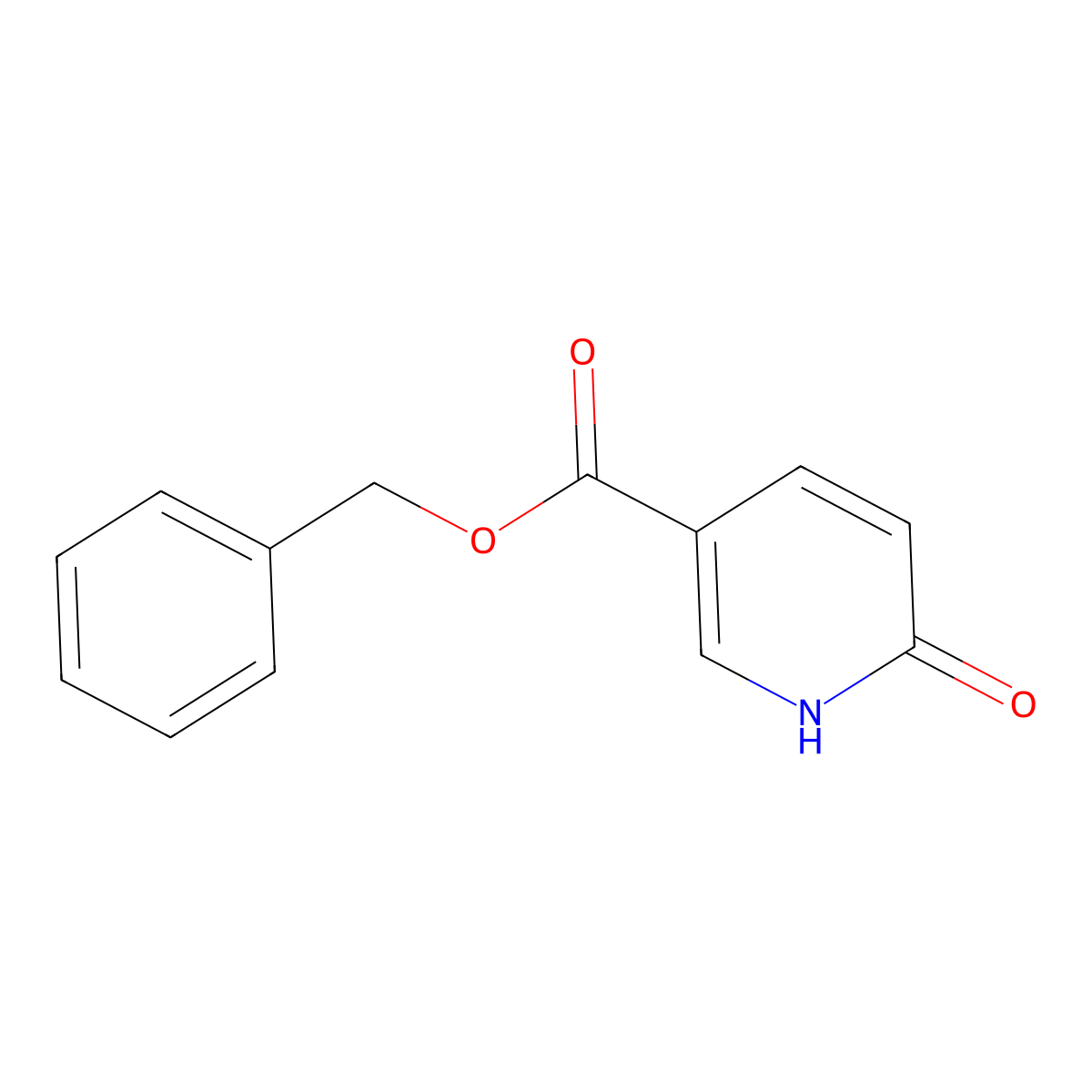 Benzyl 6-hydroxynicotinate molecular structure, CAS 191157-01-4