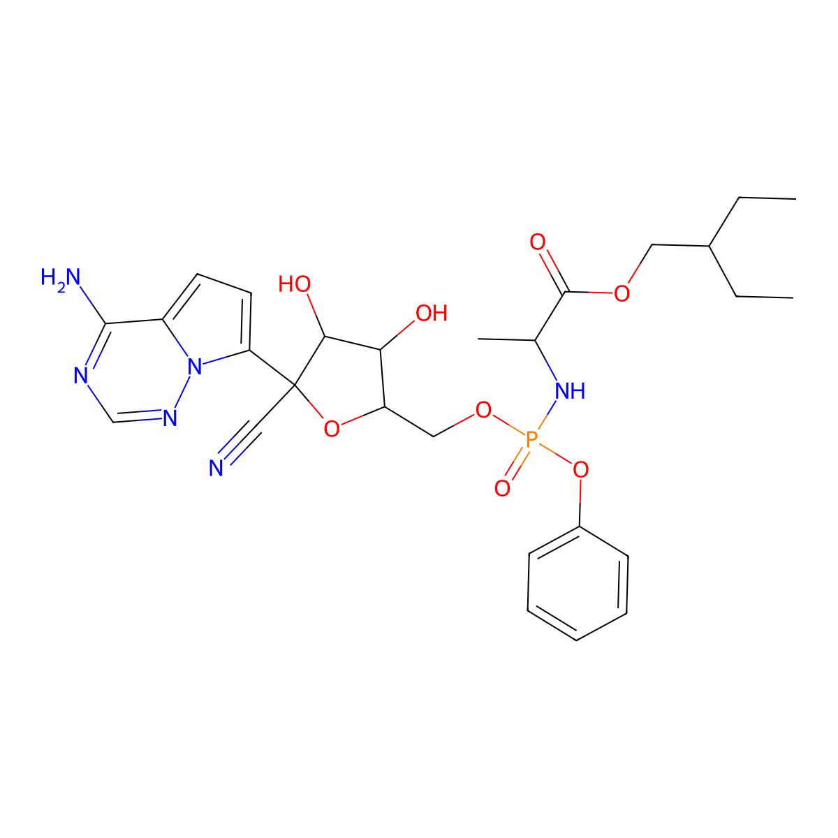 (R)-Remdesivir molecular structure, CAS 1911578-75-0