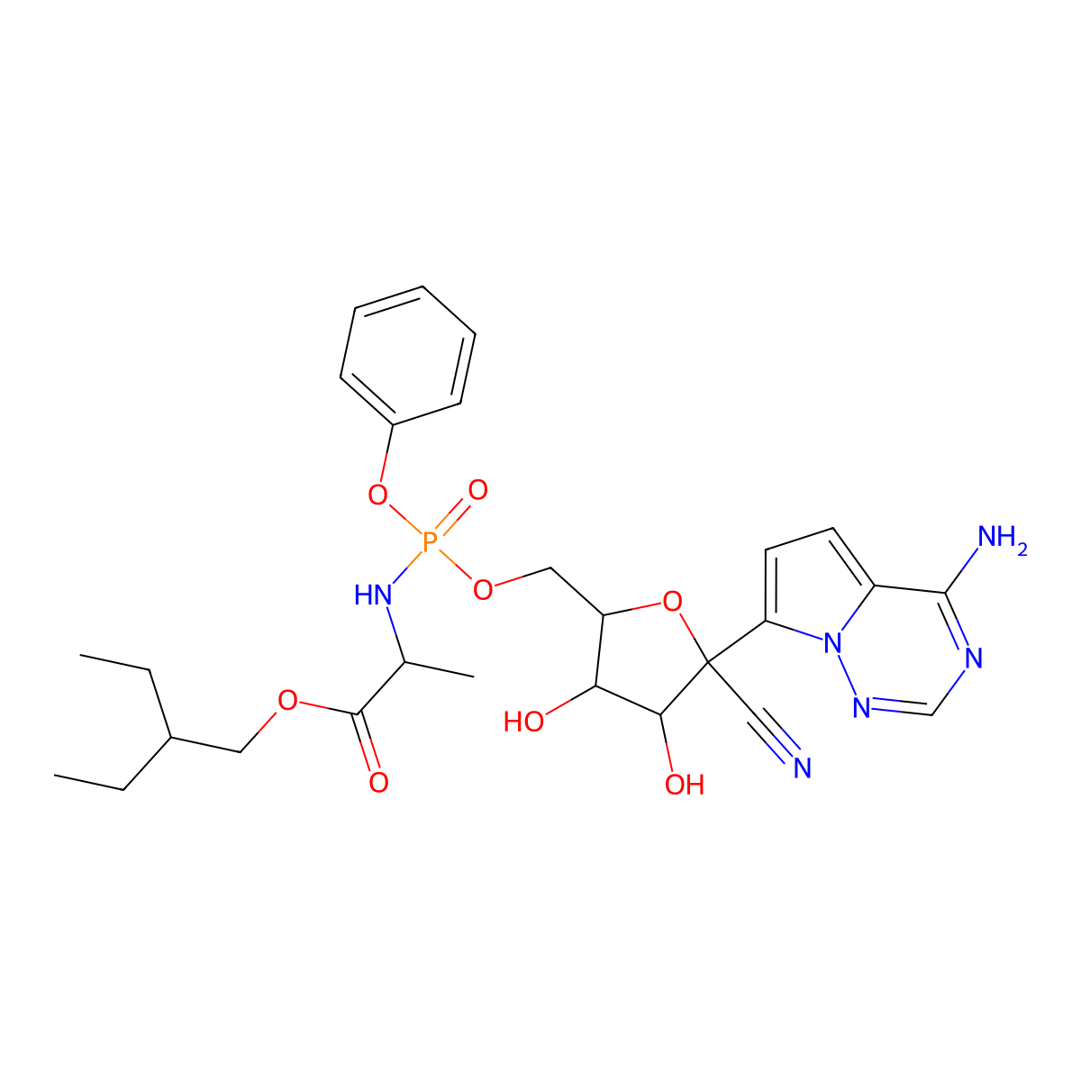 (R)-Remdesivir molecular structure, CAS 1911578-75-0