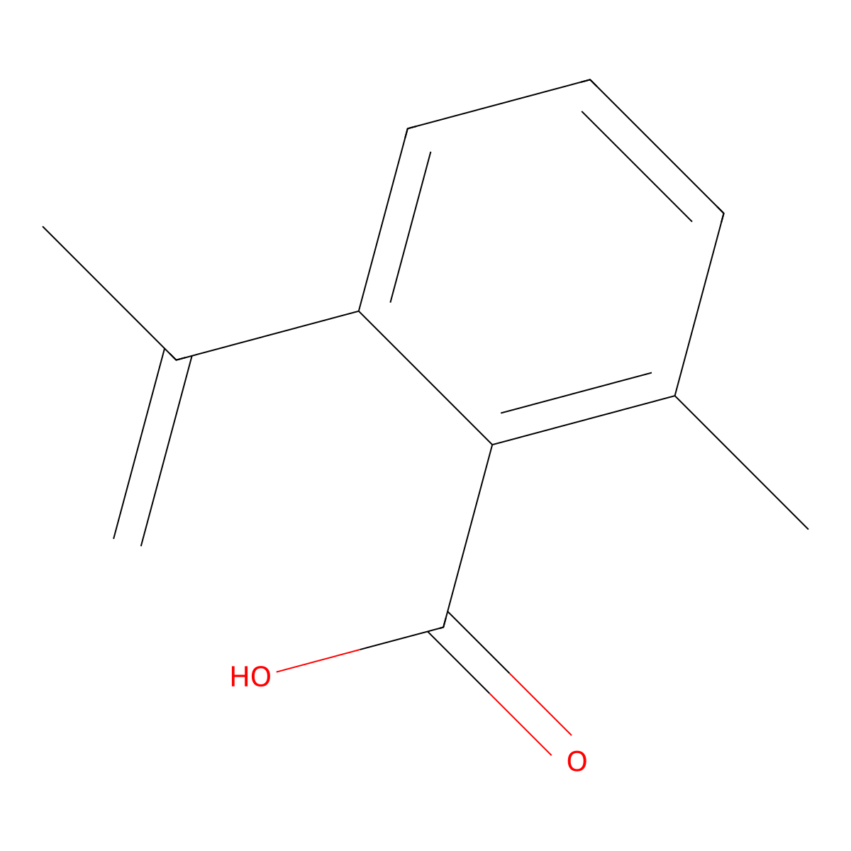 2-Methyl-6-(prop-1-en-2-yl)benzoic acid molecular structure, CAS 1911645-65-2