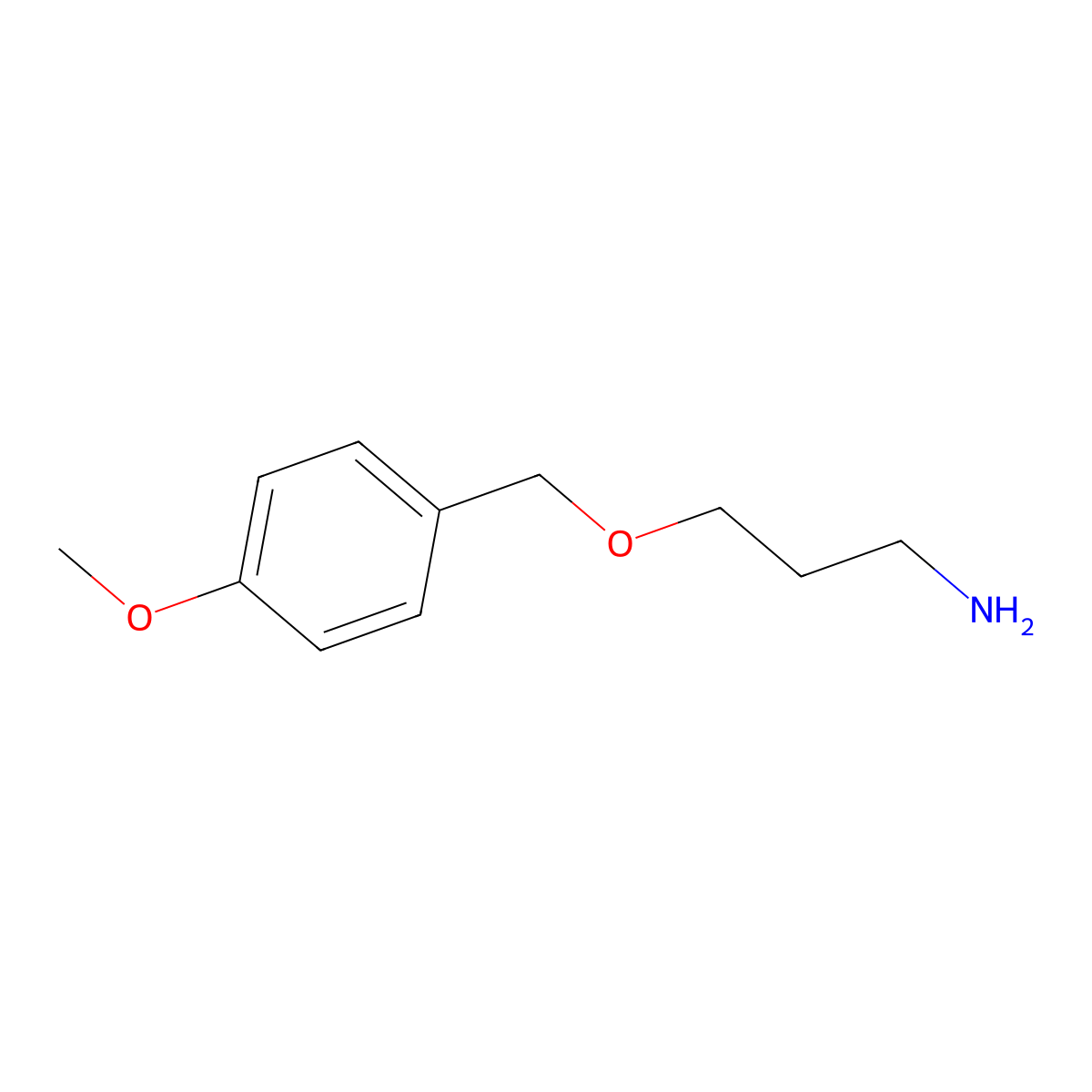 3-[(4-Methoxyphenyl)methoxy]propan-1-amine molecular structure, CAS 191165-22-7