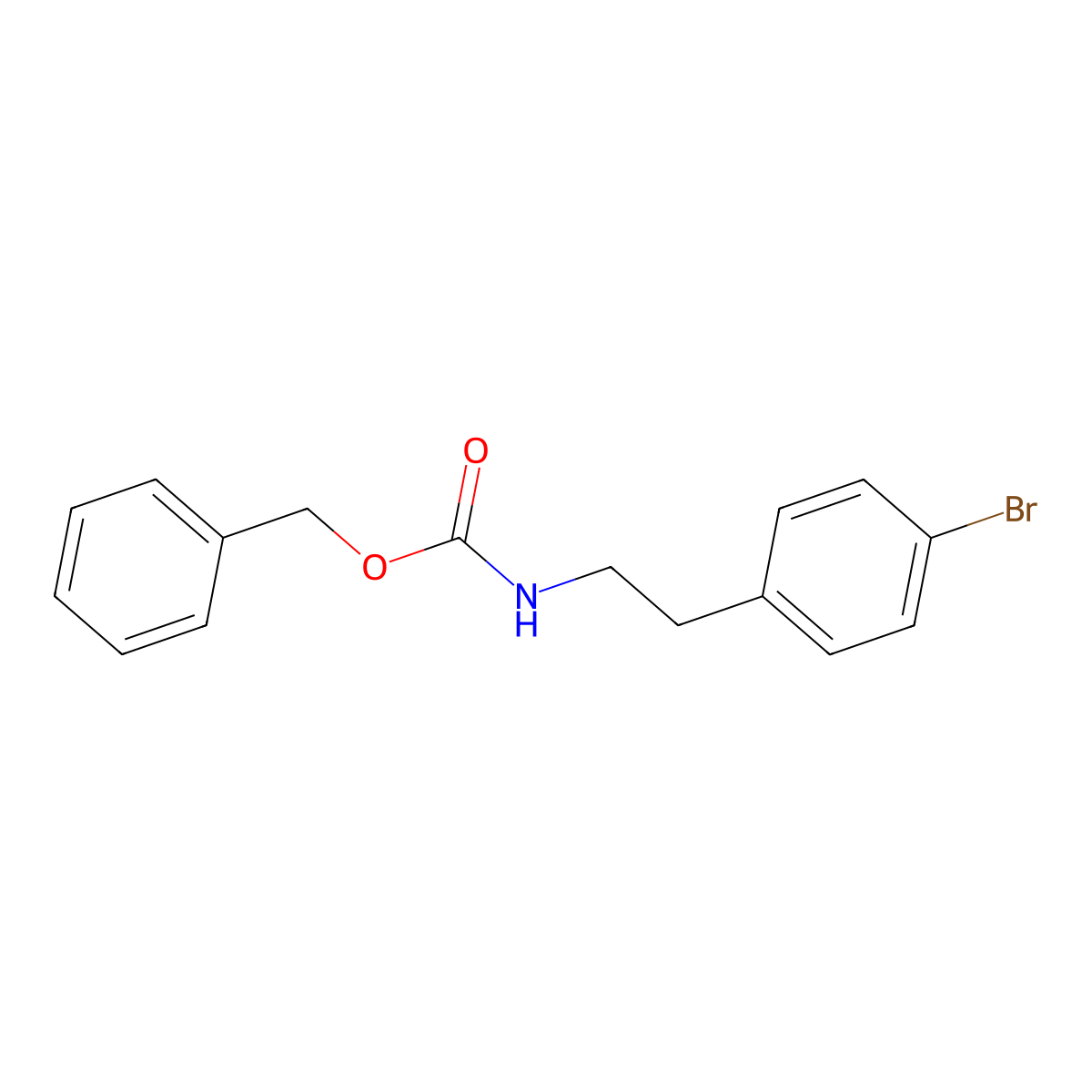 Benzyl 4-bromophenethylcarbamate molecular structure, CAS 191170-76-0