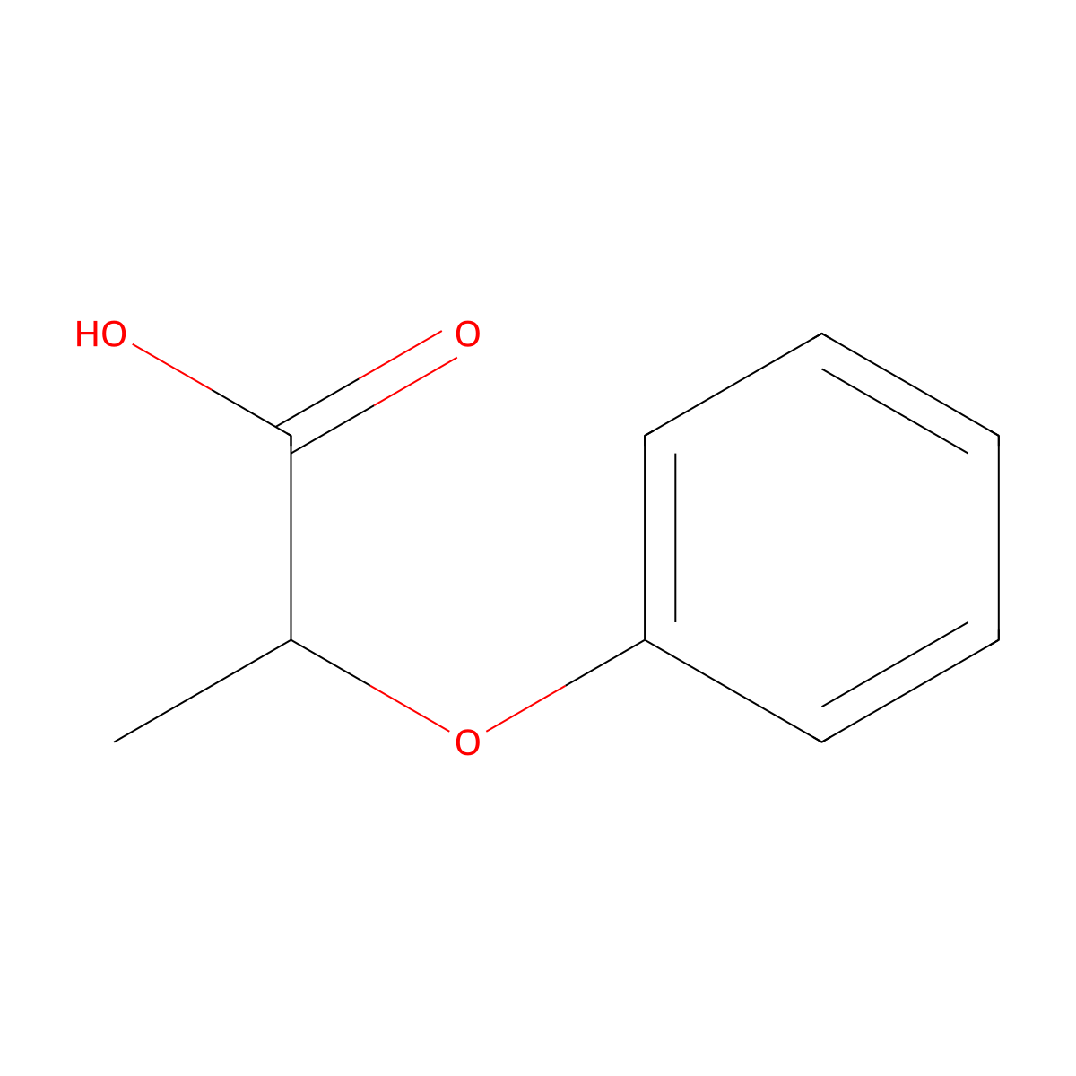(S)-2-Phenoxypropionic acid molecular structure, CAS 1912-23-8
