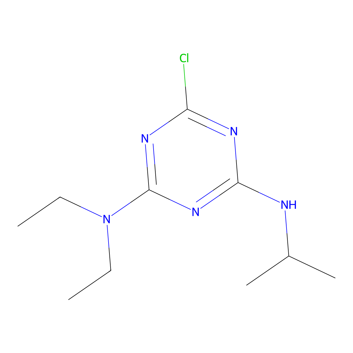 Heptazine molecular structure, CAS 1912-25-0