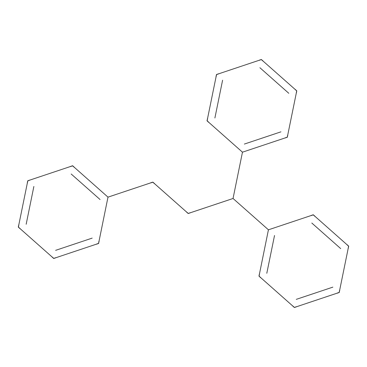 1,1,3-Triphenylpropane molecular structure, CAS 19120-39-9