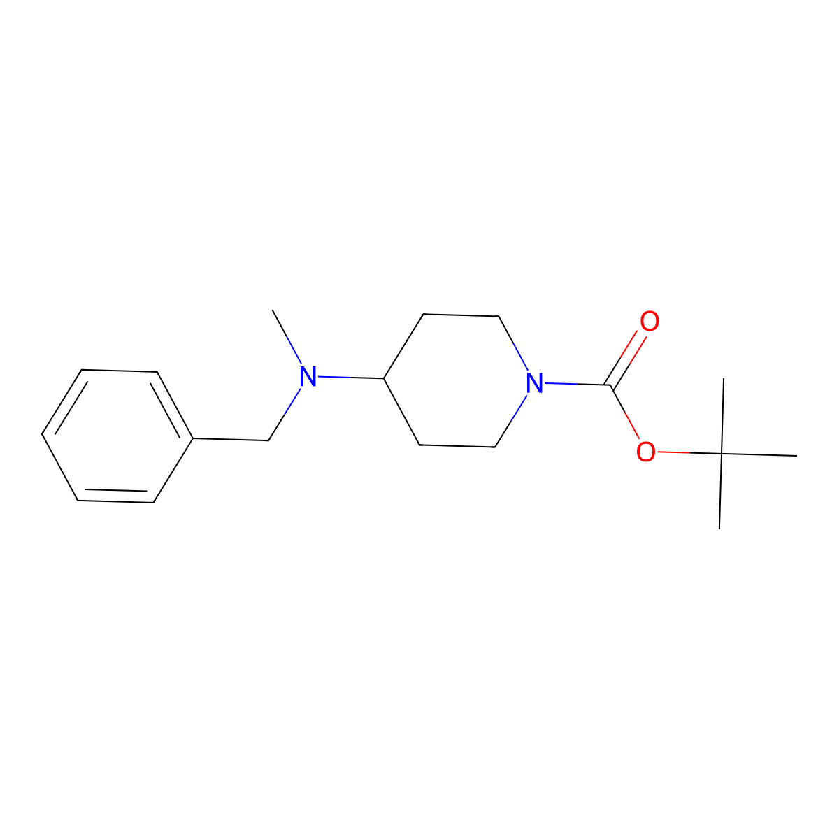 tert-Butyl 4-(benzyl(methyl)amino)piperidine-1-carboxylate molecular structure, CAS 191212-86-9