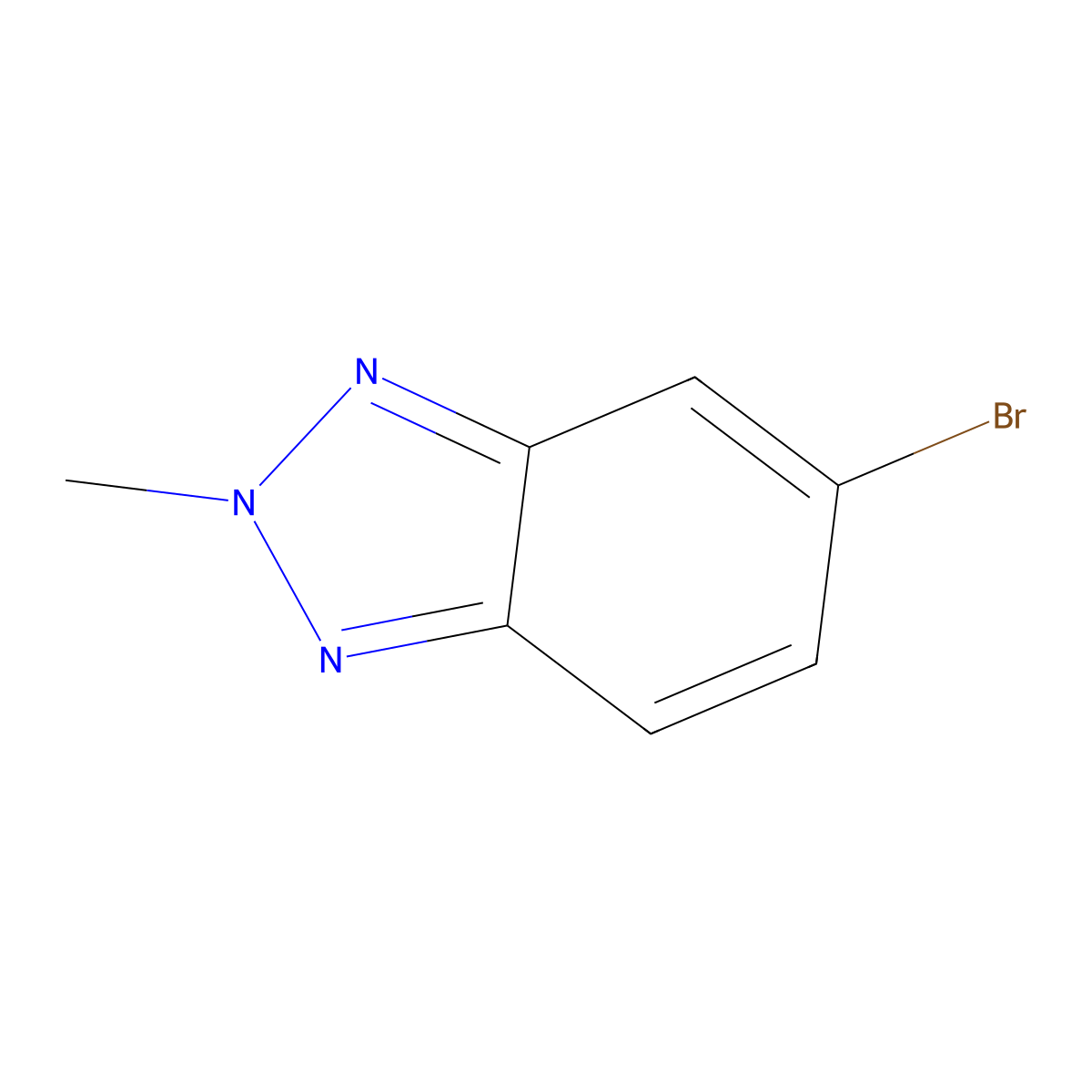 5-Bromo-2-methyl-benzotriazole molecular structure, CAS 191230-40-7
