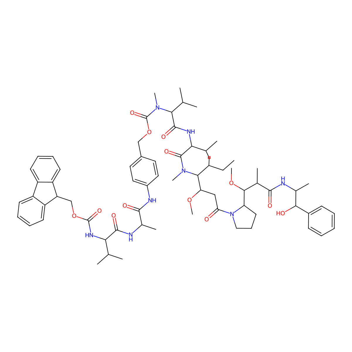 Fmoc-VAP-MMAE molecular structure, CAS 1912408-91-3