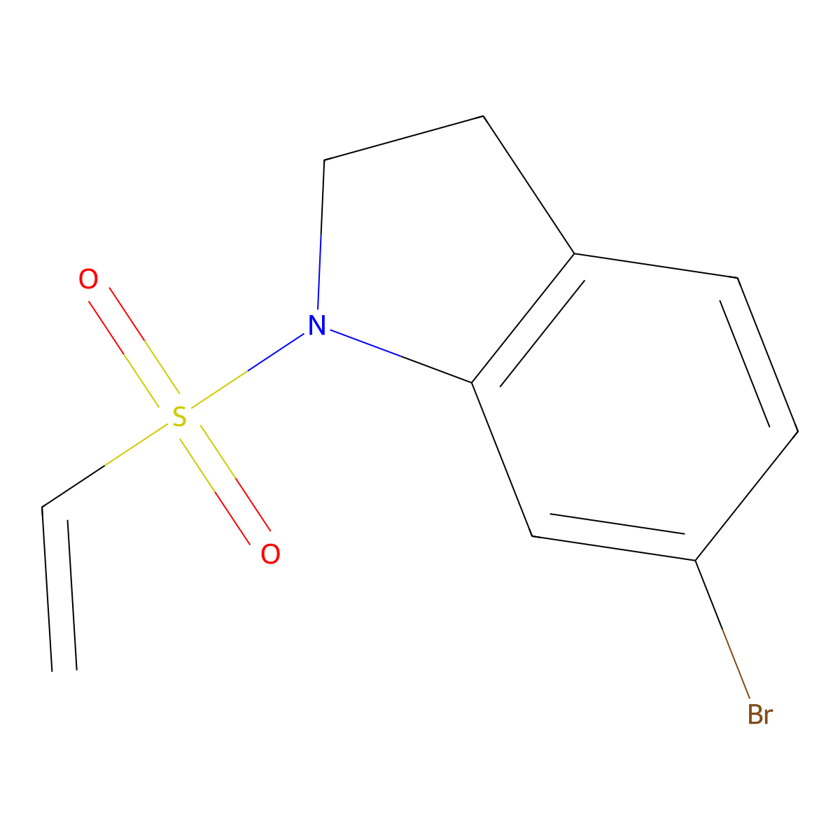 6-Bromo-1-(vinylsulfonyl)indoline molecular structure, CAS 1912446-80-0
