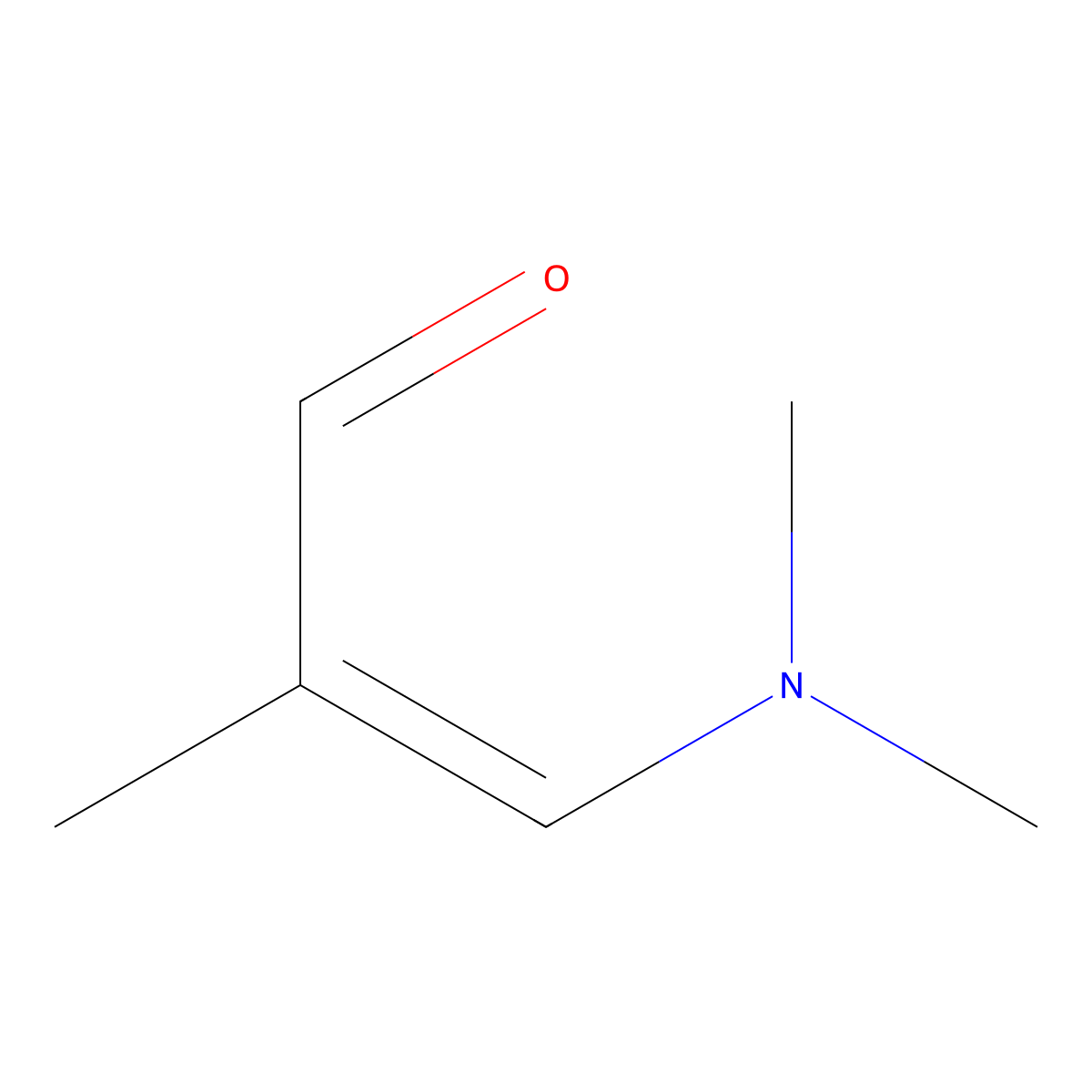 3-Dimethylamino-2-methyl-2-propenal molecular structure, CAS 19125-76-9