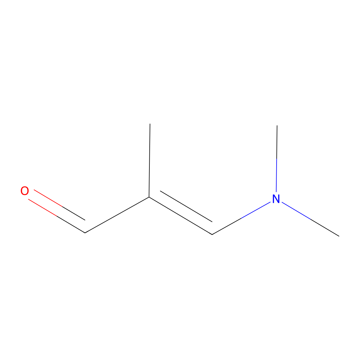 3-Dimethylamino-2-methyl-2-propenal molecular structure, CAS 19125-76-9