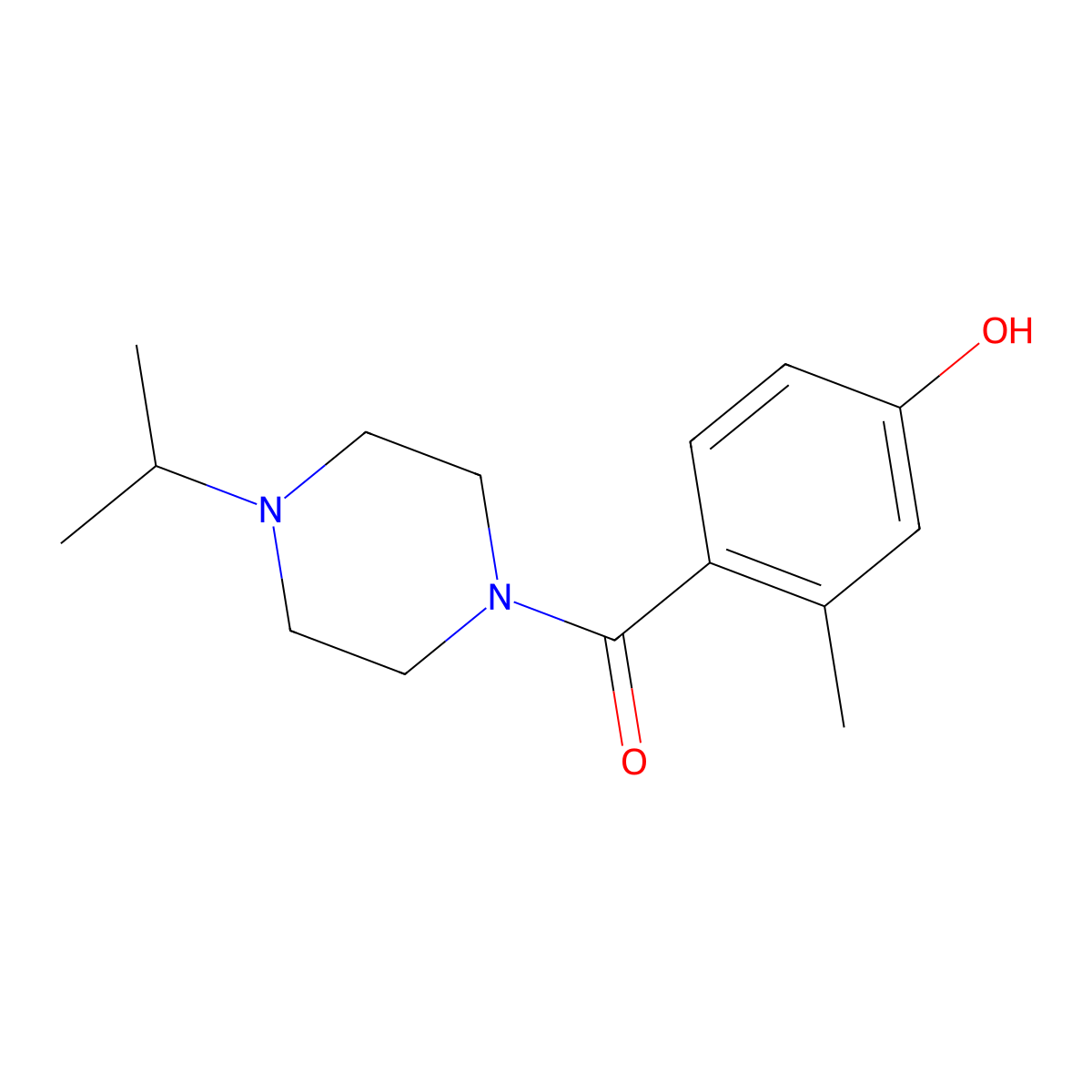 (4-Hydroxy-2-methylphenyl)[4-(1-methylethyl)-1-piperazinyl]methanone molecular structure, CAS 1912621-70-5