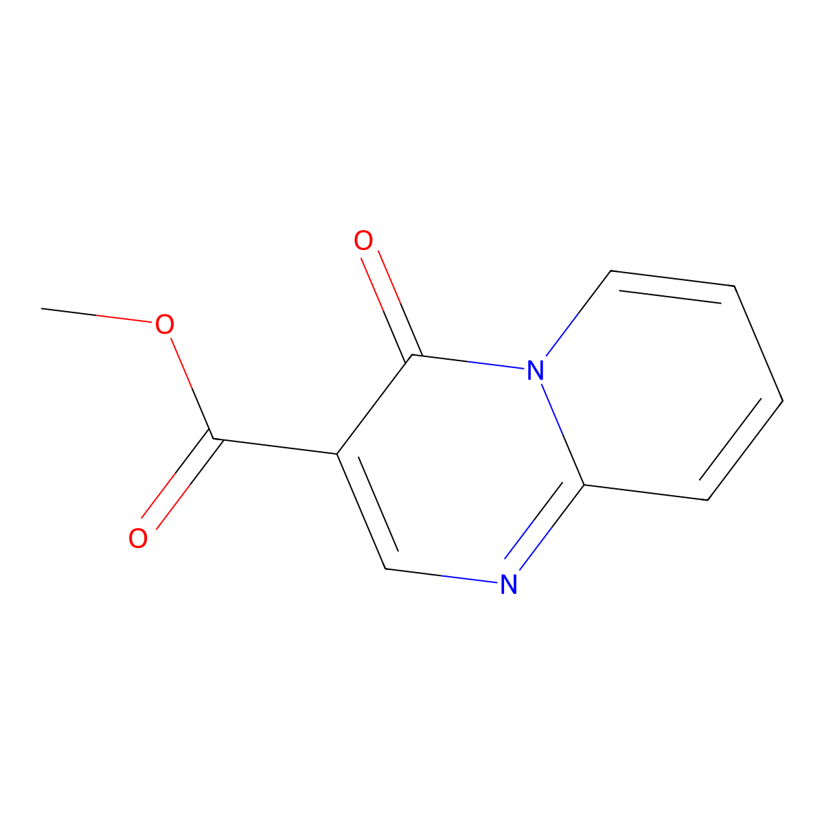 Methyl 4-oxo-4H-pyrido[1,2-a]pyrimidine-3-carboxylate molecular structure, CAS 191287-55-5