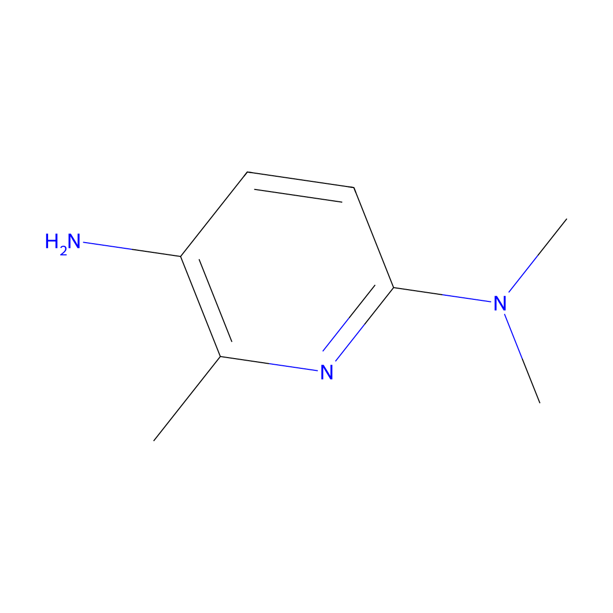 N2,N2,6-trimethylpyridine-2,5-diamine molecular structure, CAS 191288-29-6