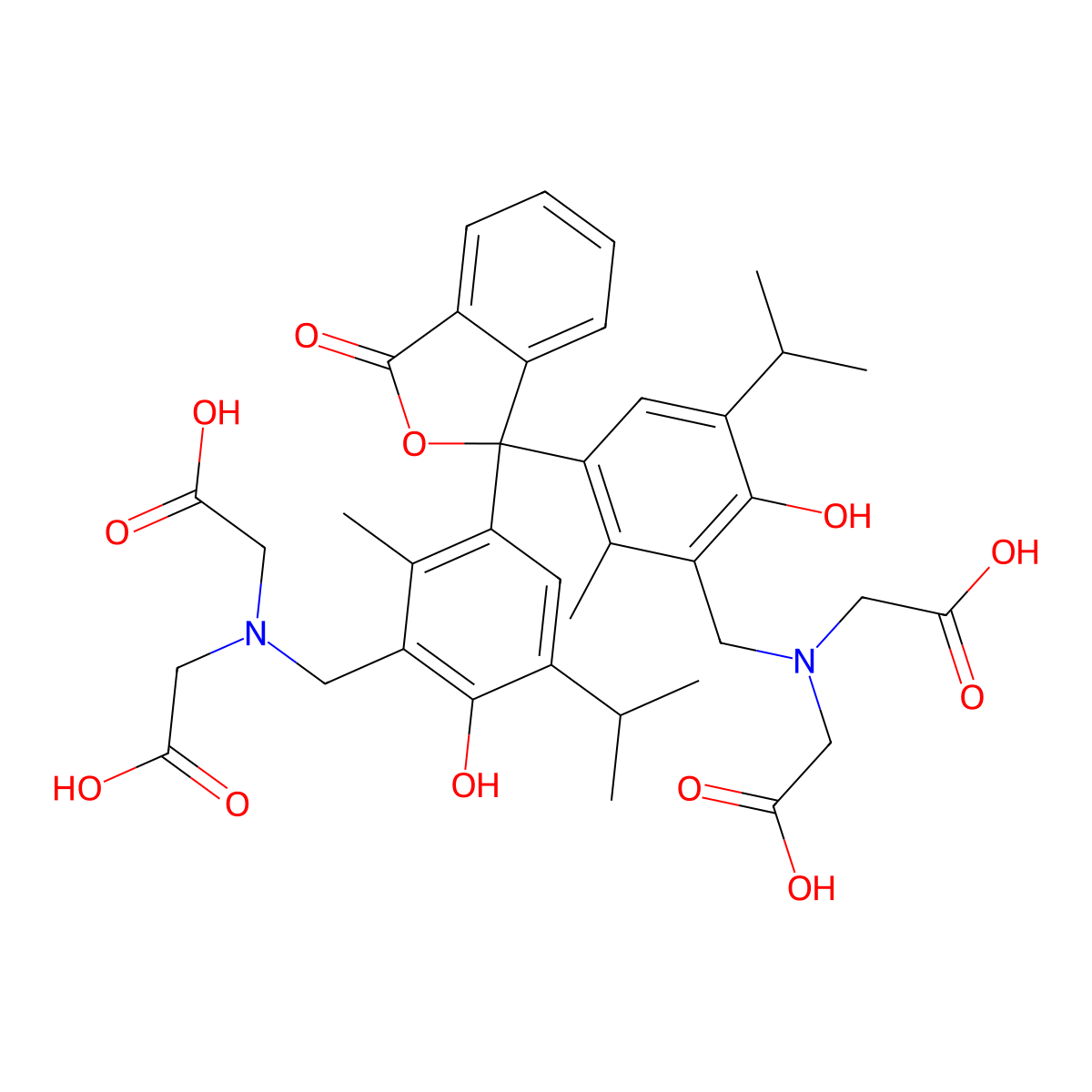 Thymolphthalexon molecular structure, CAS 1913-93-5
