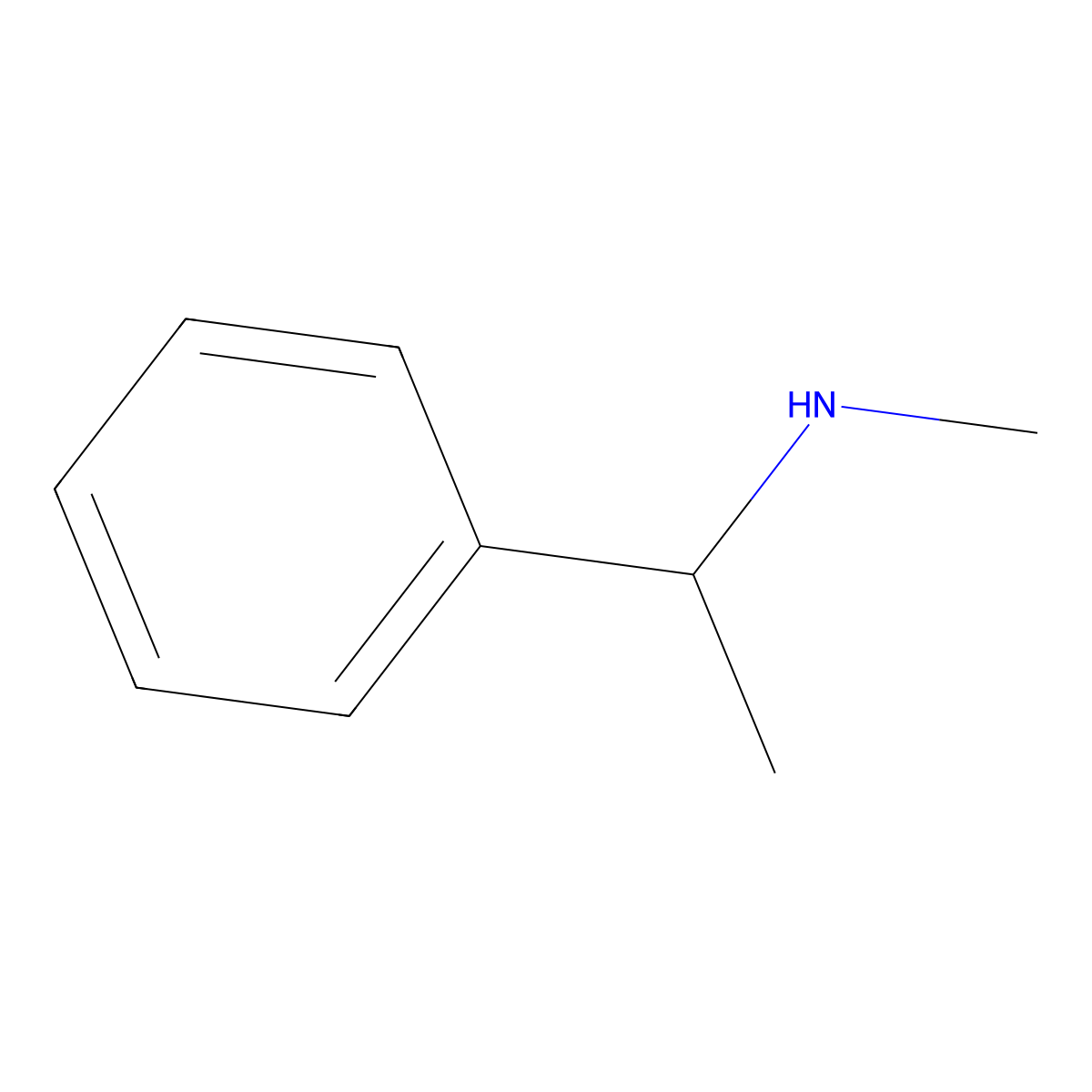 (S)-(-)-N,alpha-Dimethylbenzylamine molecular structure, CAS 19131-99-8