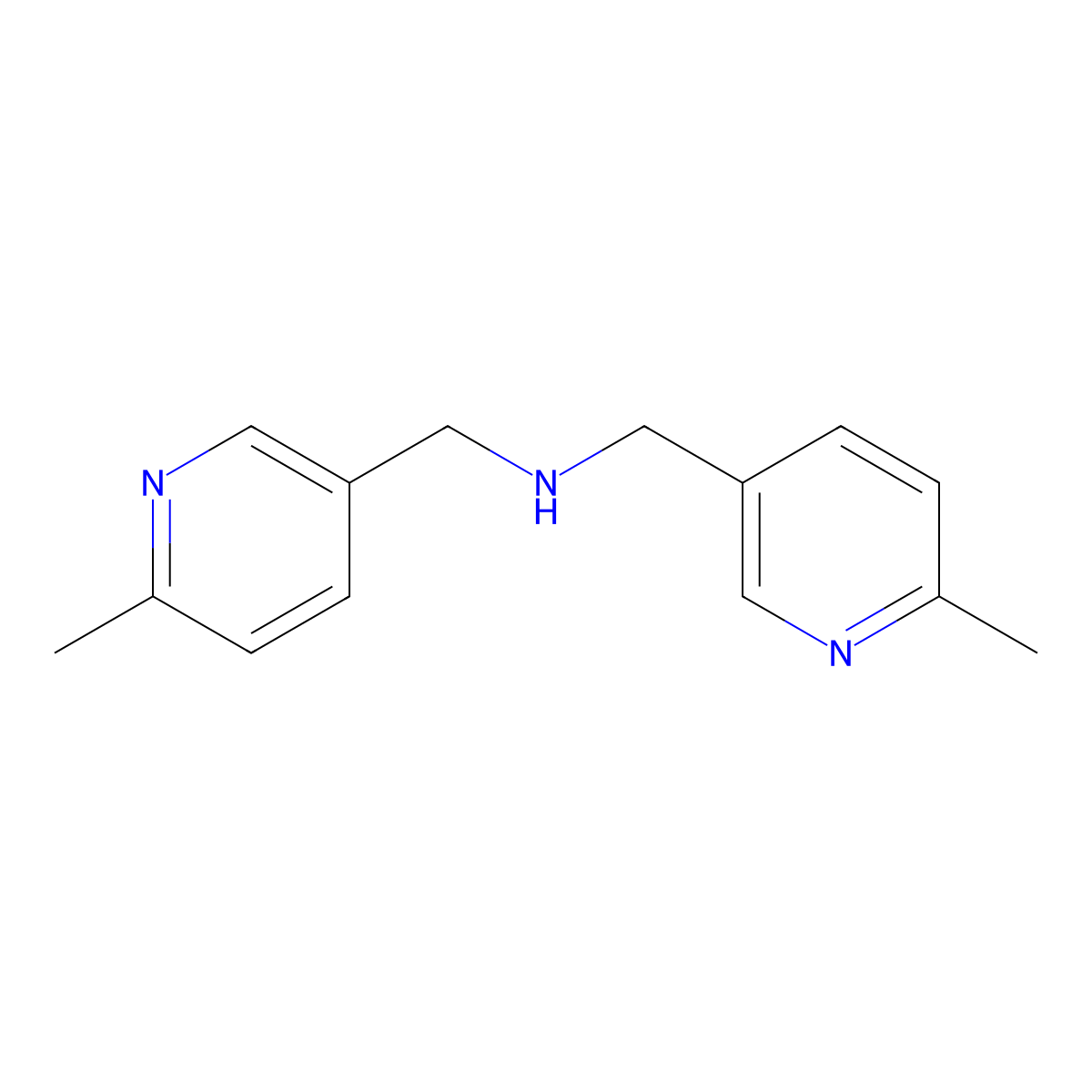 6-Methyl-N-[(6-methyl-3-pyridinyl)methyl]-3-pyridinemethanamine molecular structure, CAS 1913102-99-4