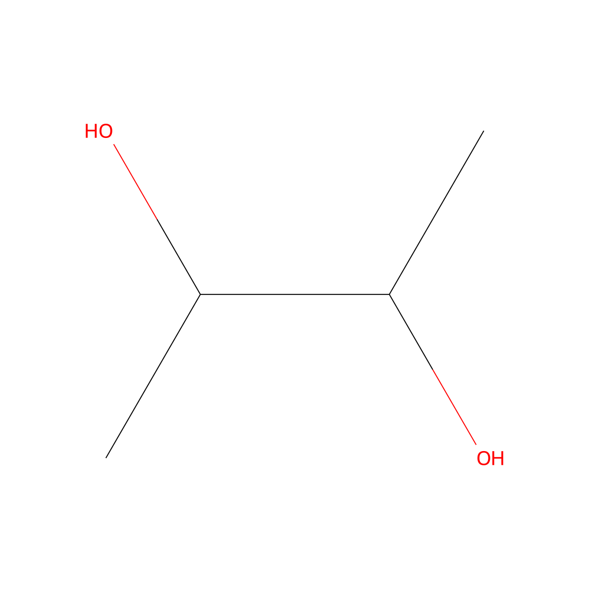 (+)-2,3-Butanediol molecular structure, CAS 19132-06-0