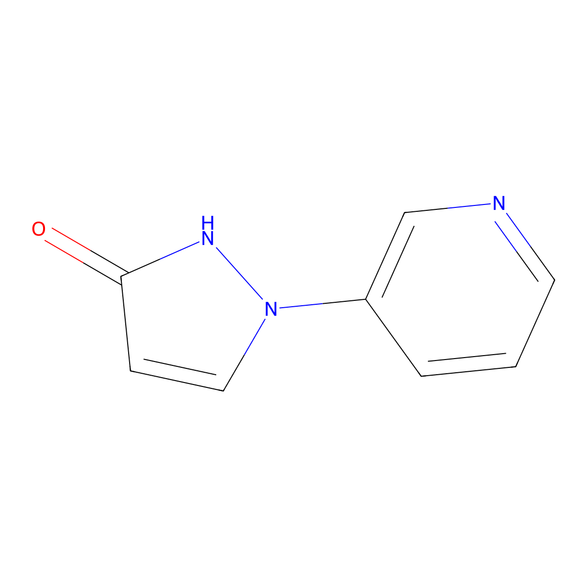 1-(pyridin-3-yl)-1H-pyrazol-3-ol molecular structure, CAS 1913266-31-5
