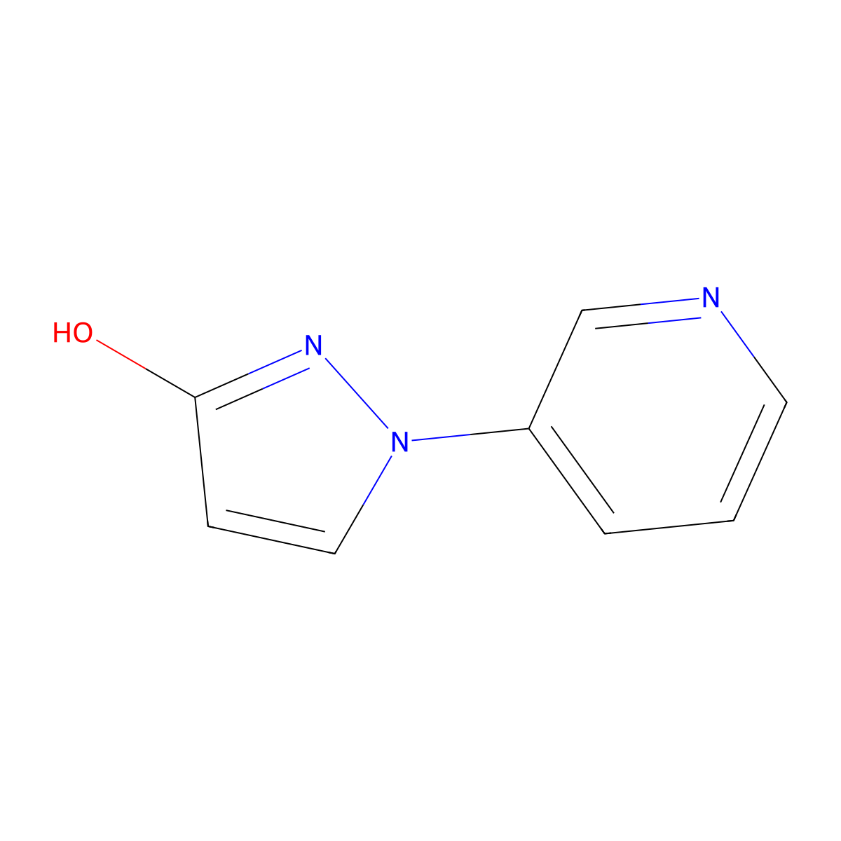 1-(pyridin-3-yl)-1H-pyrazol-3-ol molecular structure, CAS 1913266-31-5