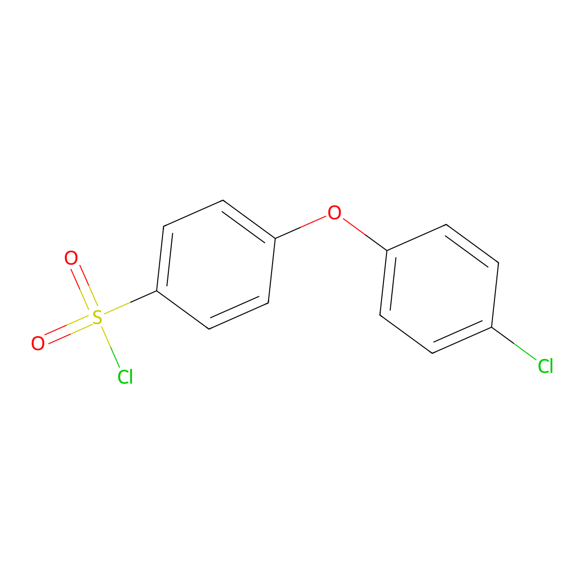 4-(4-Chlorophenoxy)benzene-1-sulfonyl chloride molecular structure, CAS 191327-30-7