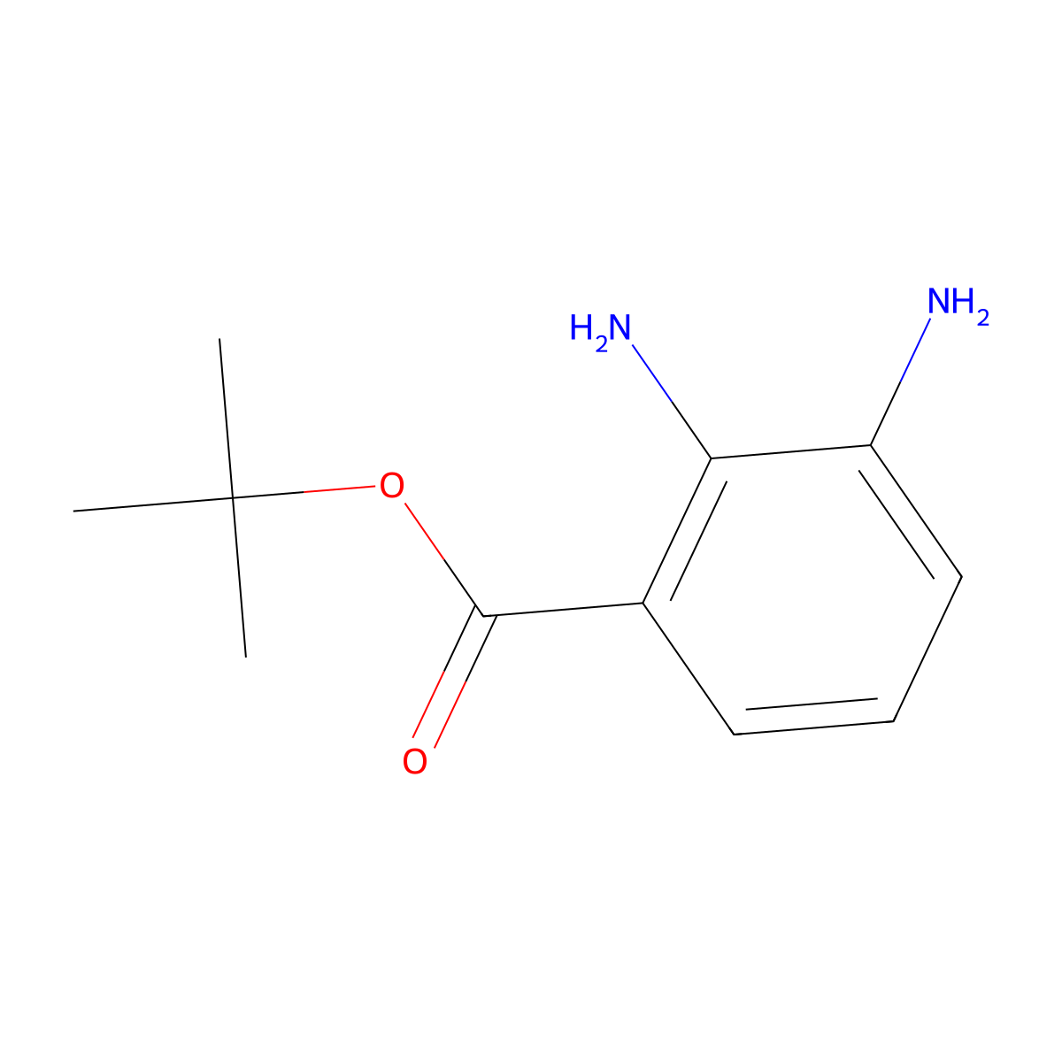 Tert-butyl 2,3-diaminobenzoate molecular structure, CAS 1913300-45-4