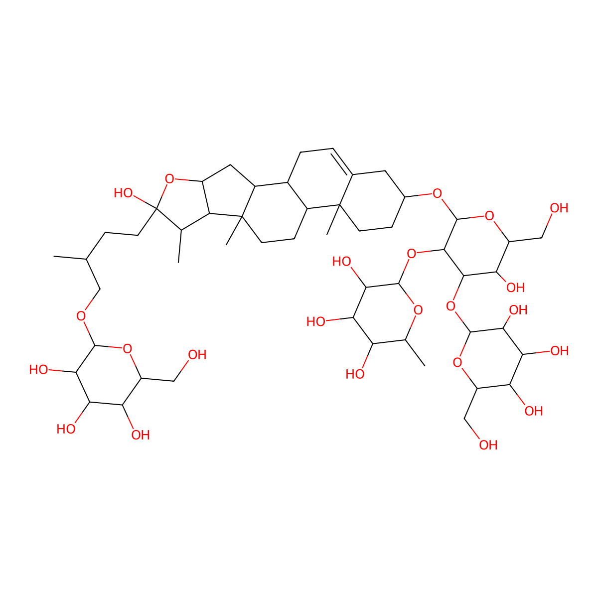 Protogracillin molecular structure, CAS 191334-50-6