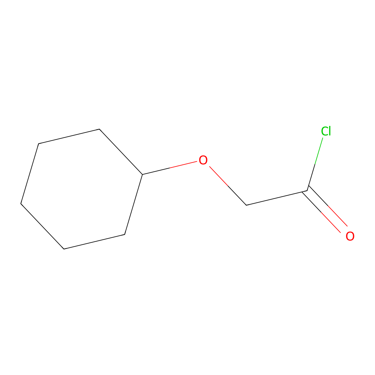2-(Cyclohexyloxy)acetyl chloride molecular structure, CAS 191337-81-2