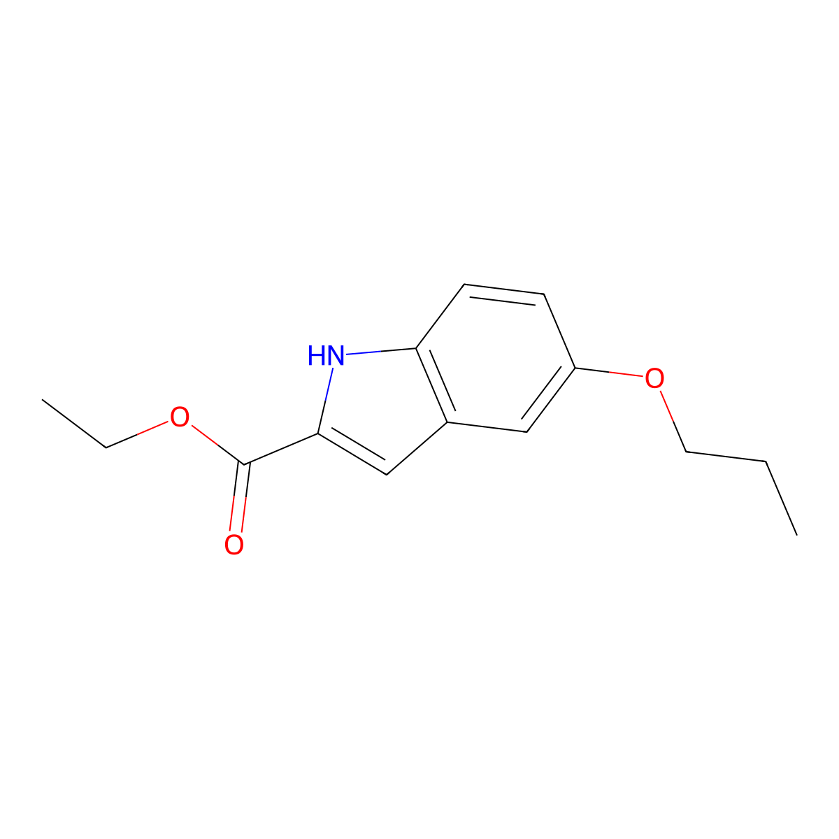 ethyl 5-propoxy-1H-indole-2-carboxylate molecular structure, CAS 191340-88-2