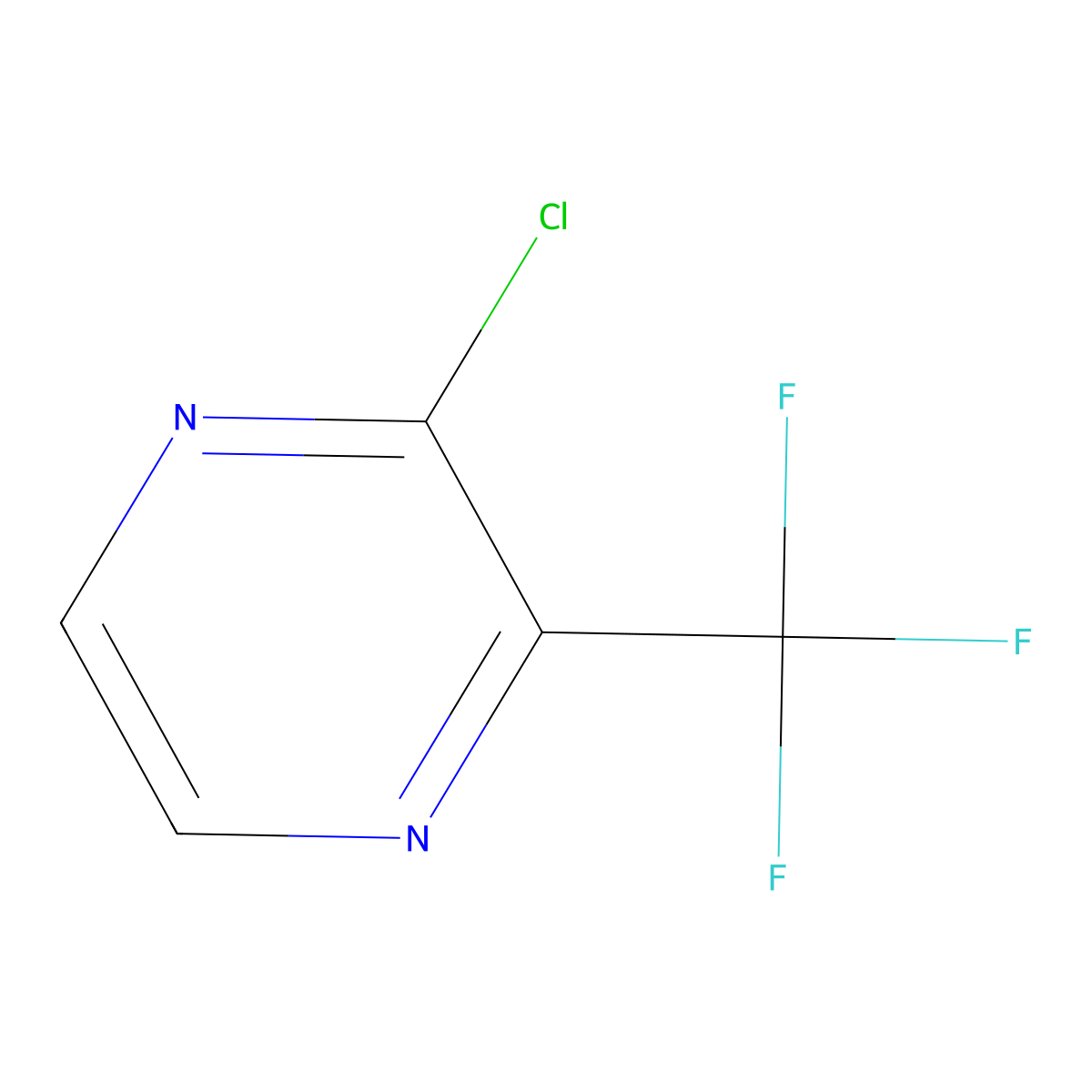 2-Chloro-3-(trifluoromethyl)pyrazine molecular structure, CAS 191340-90-6