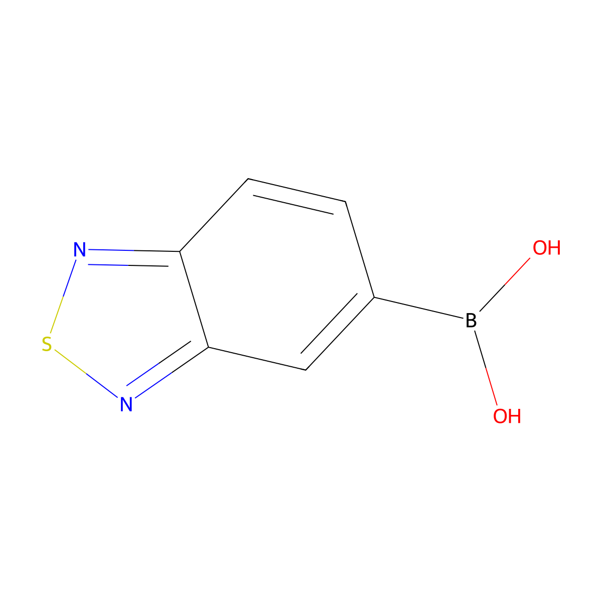 2,1,3-Benzothiadiazol-5-ylboronic acid molecular structure, CAS 191341-04-5