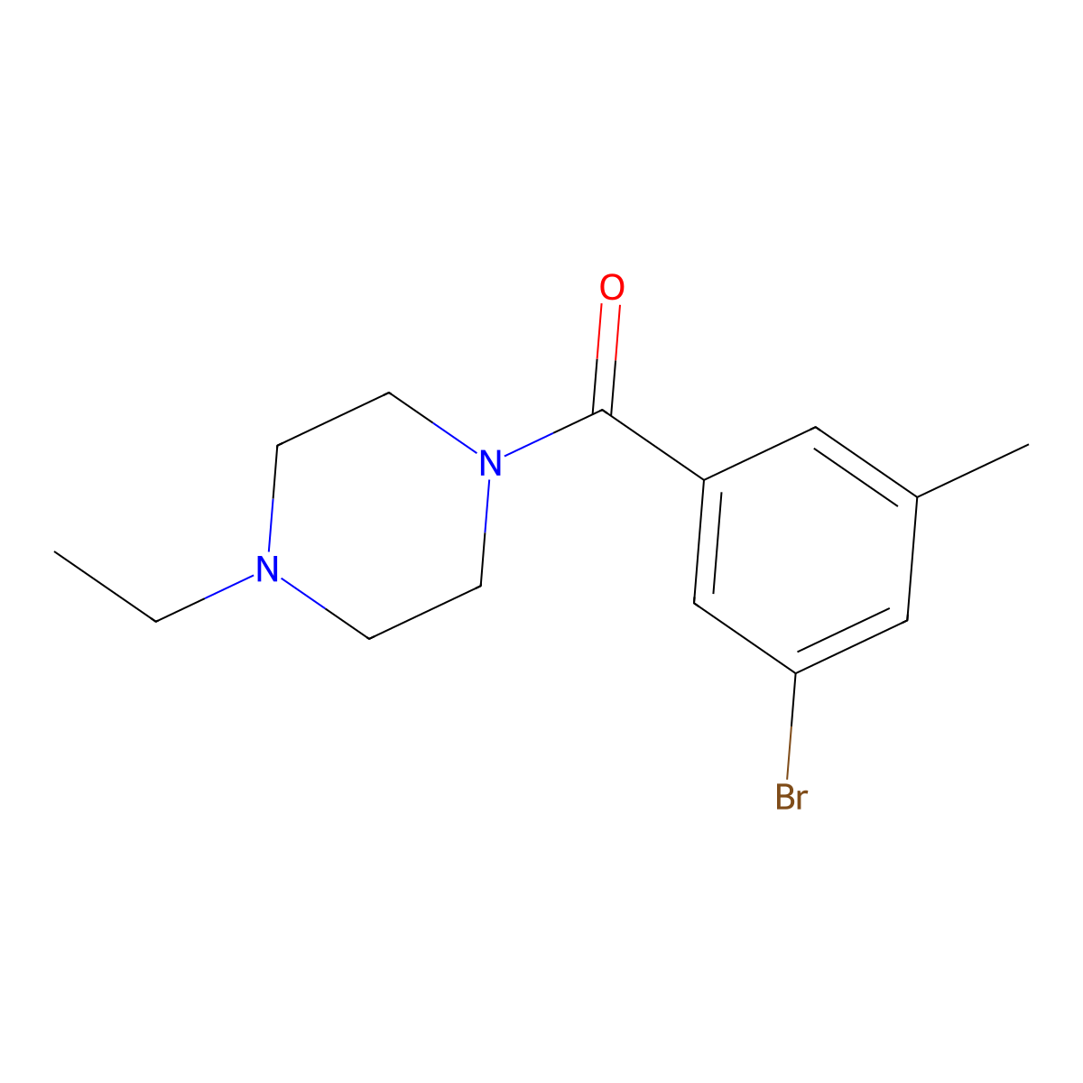 1-(3-Bromo-5-methylbenzoyl)-4-ethylpiperazine molecular structure, CAS 1913434-97-5