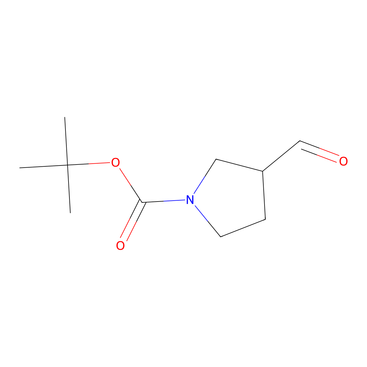 (S)-tert-butyl 3-formylpyrrolidine-1-carboxylate molecular structure, CAS 191348-04-6