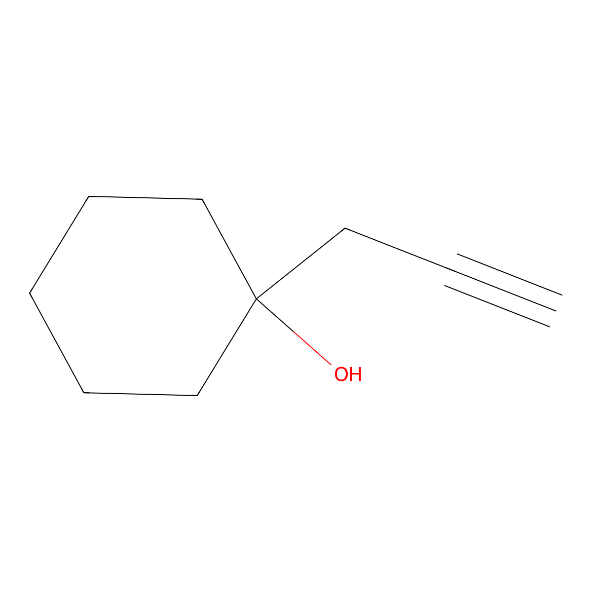 1-(2-Propynyl)cyclohexan-1-ol molecular structure, CAS 19135-08-1